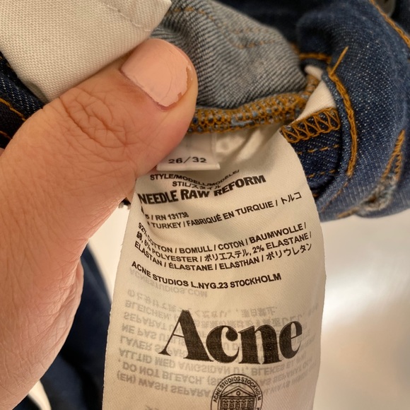 Acne studio skinny jeans with frayed bottom - Picture 6 of 7